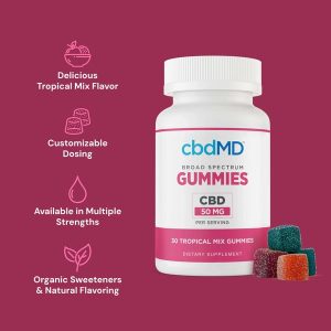 CBDfx, Original Mixed Berry CBD Gummies, Broad Spectrum THC-Free, 60ct, 1500mg CBD – THC PENS US – view 2