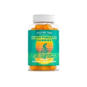 Cycling Frog, 5mg THC + 25mg CBD Gummies, Mango-Pineapple, Full Spectrum, 40ct, 200mg THC + 1000mg CBD – THC PENS US