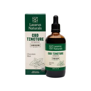 Lazarus Naturals, CBD Tincture, Chocolate Mint, Full Spectrum, 4fl oz, 6000mg CBD – THC PENS US