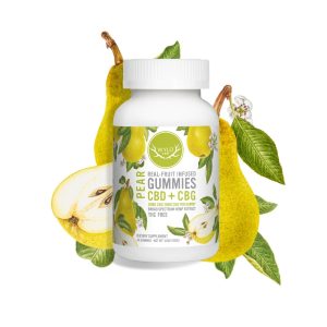 Wyld CBD, Pear Gummies, Broad Spectrum THC-Free, 40ct, 400mg CBG + 800mg CBD – THC PENS US
