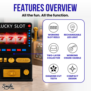 Herb Grinder with LED Lights & Working Slot Machine – view 5