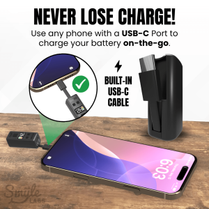 Mini Plug 510 Cart Battery with Built-in USB-C Cable, Adjustable Voltage, LED Display – view 3