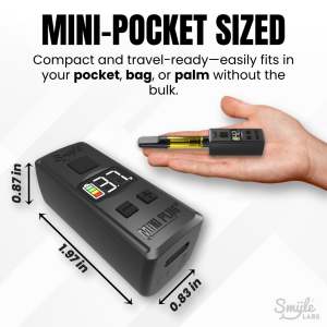 Mini Plug 510 Cart Battery with Built-in USB-C Cable, Adjustable Voltage, LED Display – view 2