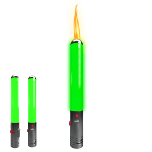 Saber Shaped Kitchen Torch with Glowing Lights and Adjustable Flame – view 3