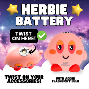 Herbie Twist-On Battery with Flashlight