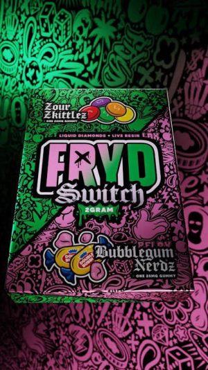 Fryd Zour Zkittlez + Bubblegum Nerds Switch 2g Disposable With Gummies (Hybrid) – view 2