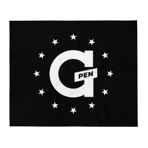 G Pen "Stars" Throw Blanket