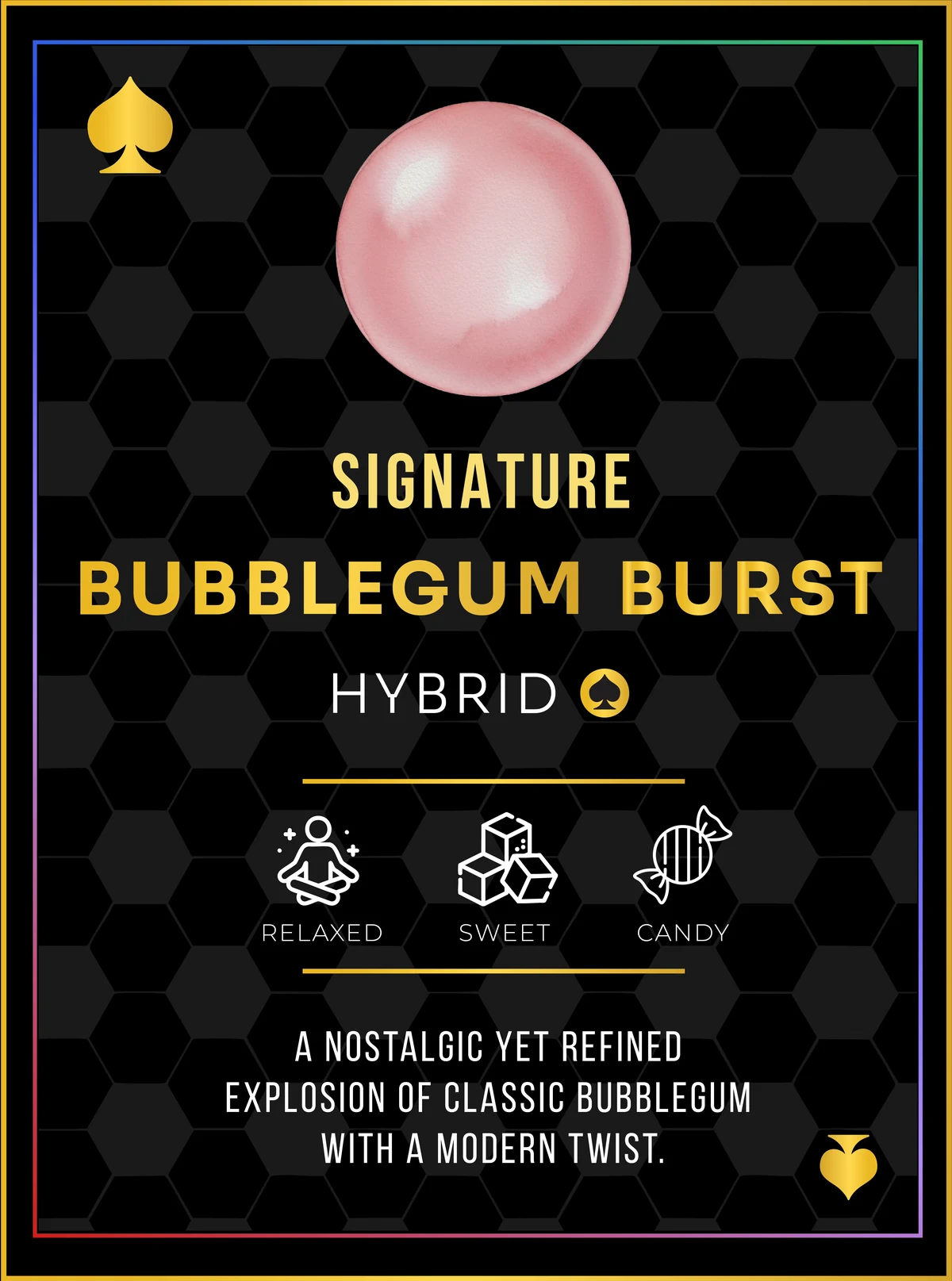 Ace World Champions Edition Bubblegum Burst flavor card