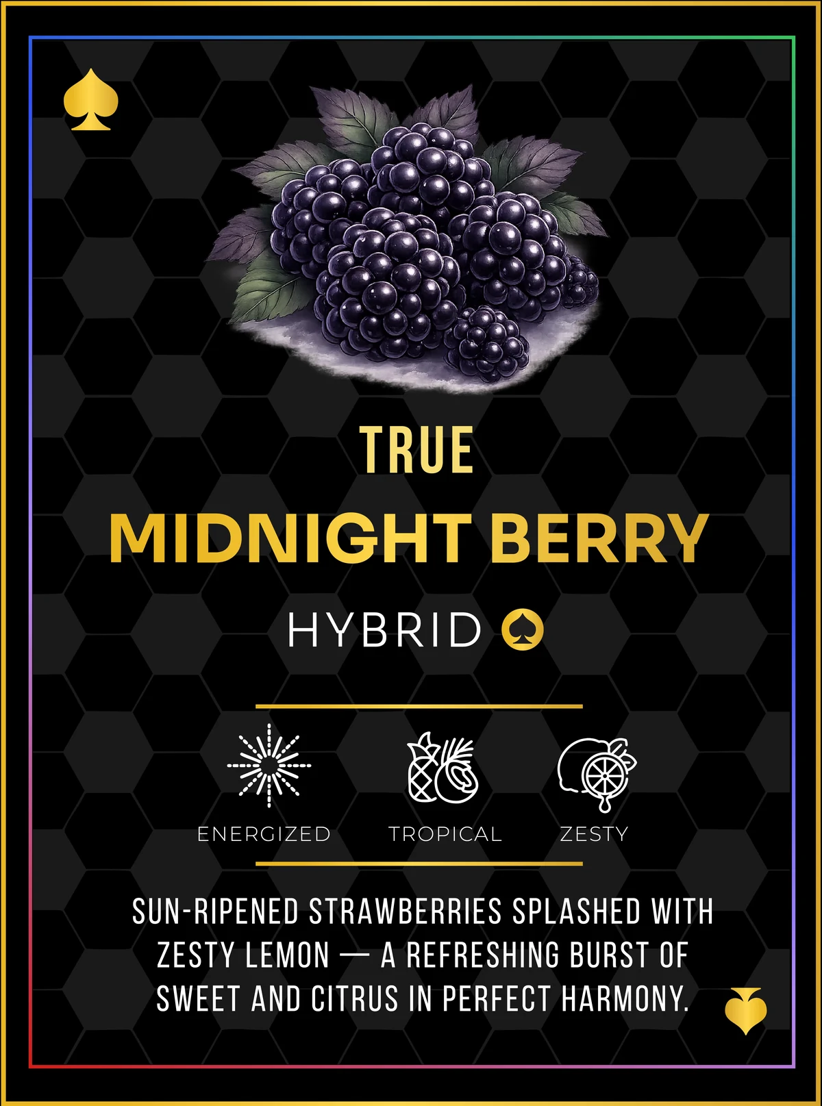 Ace World Champions Edition Midnight Berry flavor card