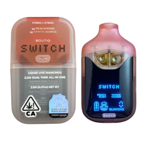 Boutiq Switch V4 Glow – Peach Kush X Tangie Mango 2G Dual Tank