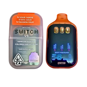 Boutiq Switch V5 – Sour Tangie X NYC Sour X Passion Fruit (Sativa)