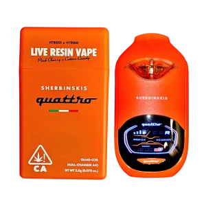 SHERBINSKIS QUATTRO 2G LIVE RESIN DISPOSABLE | PINK CHERRY (Hybrid) x COTTON CANDY (Hybrid)
